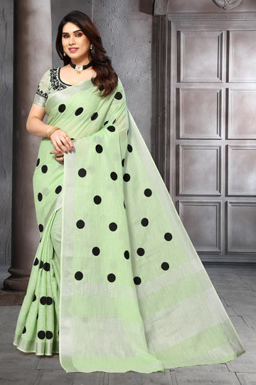 Ethnic Motifs Zari Woven Design Banarasi Saree